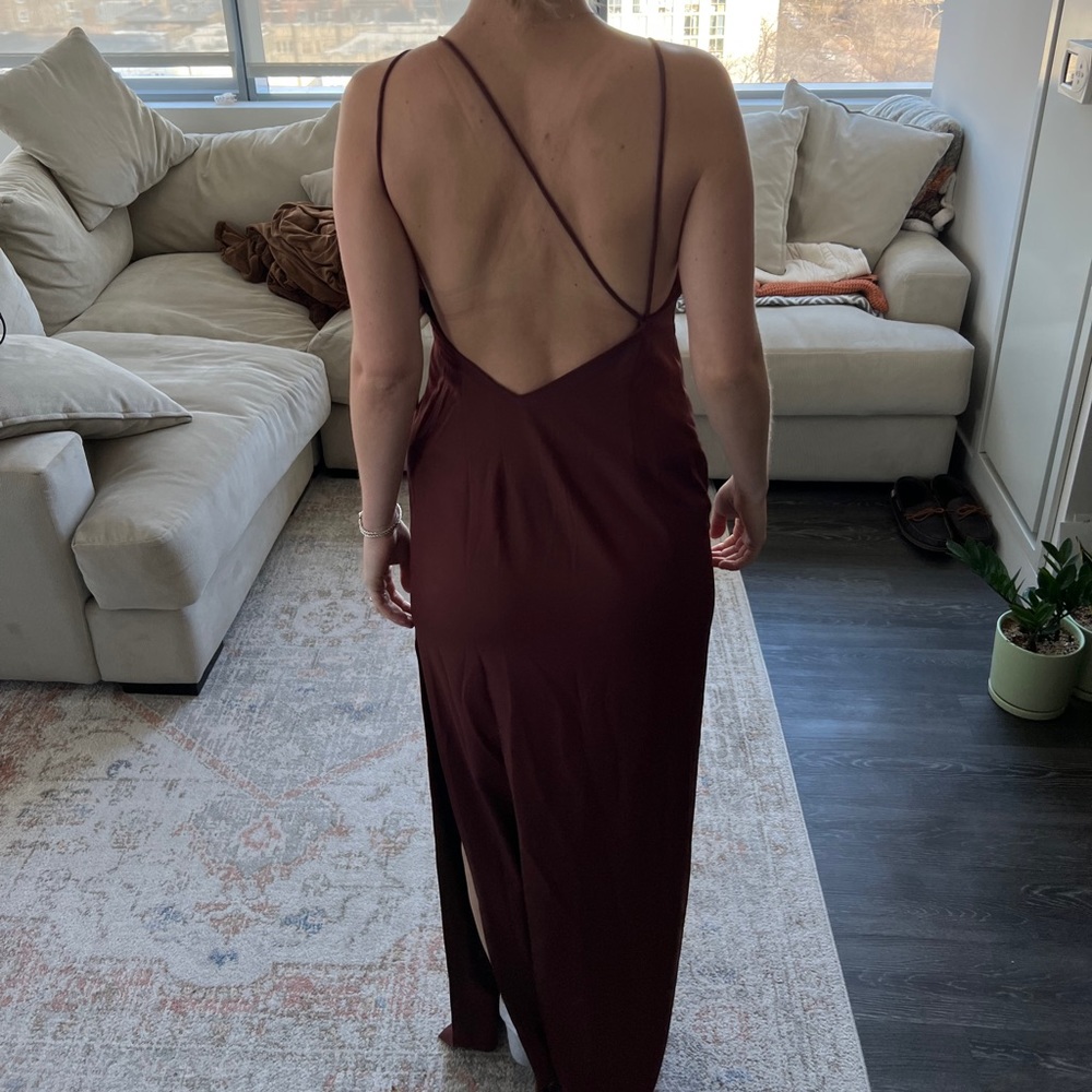 Anthropology BHLDN Marta Crepe Dress - Plum - Picture 4 of 8
